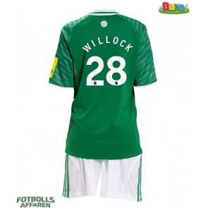 Newcastle United Joe Willock #28 Bortaställ Barn 2025-26 Kortärmad (+ Korta byxor)